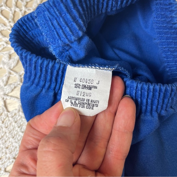 Vintage 1990s Anchor Apparel Baby Boy 12 Months Royal Blue Jogger Pants - Picture 2 of 3